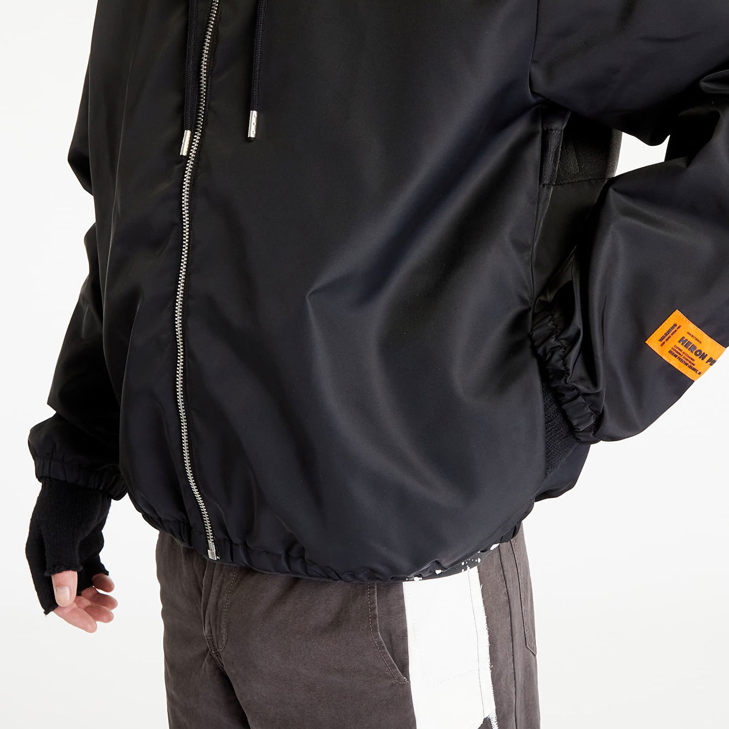 Vindjakke HERON PRESTON Ex-Ray HP Nylon Windbreaker Sort | HMEB014F23FAB0011001, 1