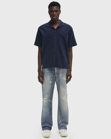 Polo skjorte Autry Autry Action Short Sleeve Shirt Mørkeblå | SSPXH2KB, 1