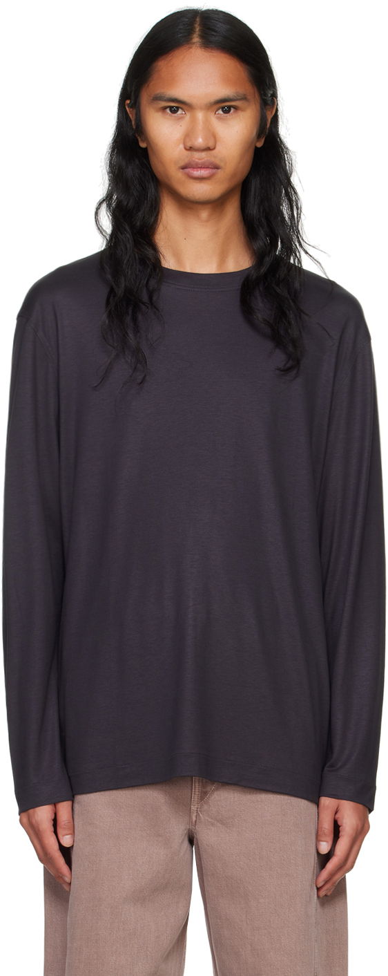 T-shirt LEMAIRE Lemaire Men's Long Sleeve T-Shirt Brun | TO1296 LJ1026, 0