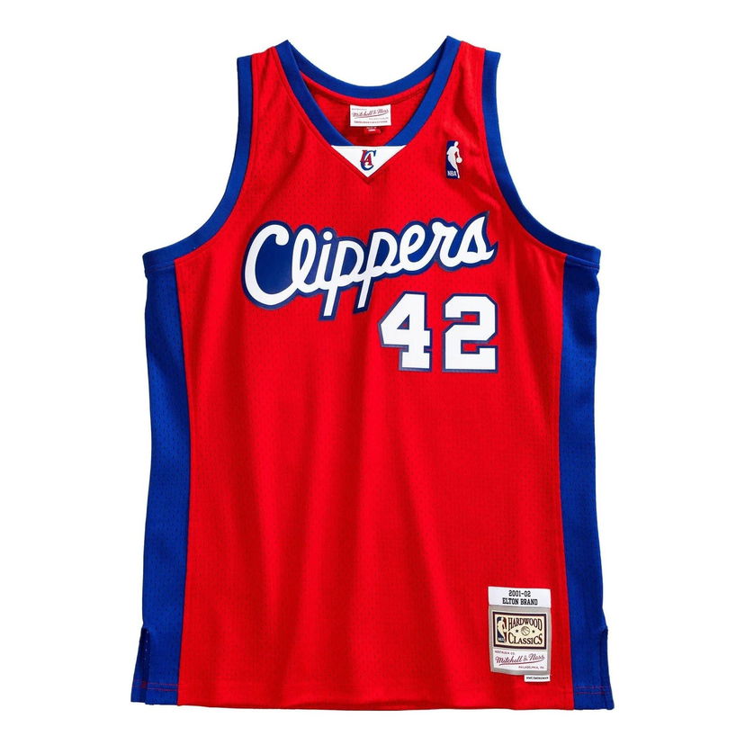 Jersey Mitchell & Ness NBA Swingman Jersey Los Angeles Clippers Elton Brand Rød | SMJYSB19037-LACSCAR01EBR