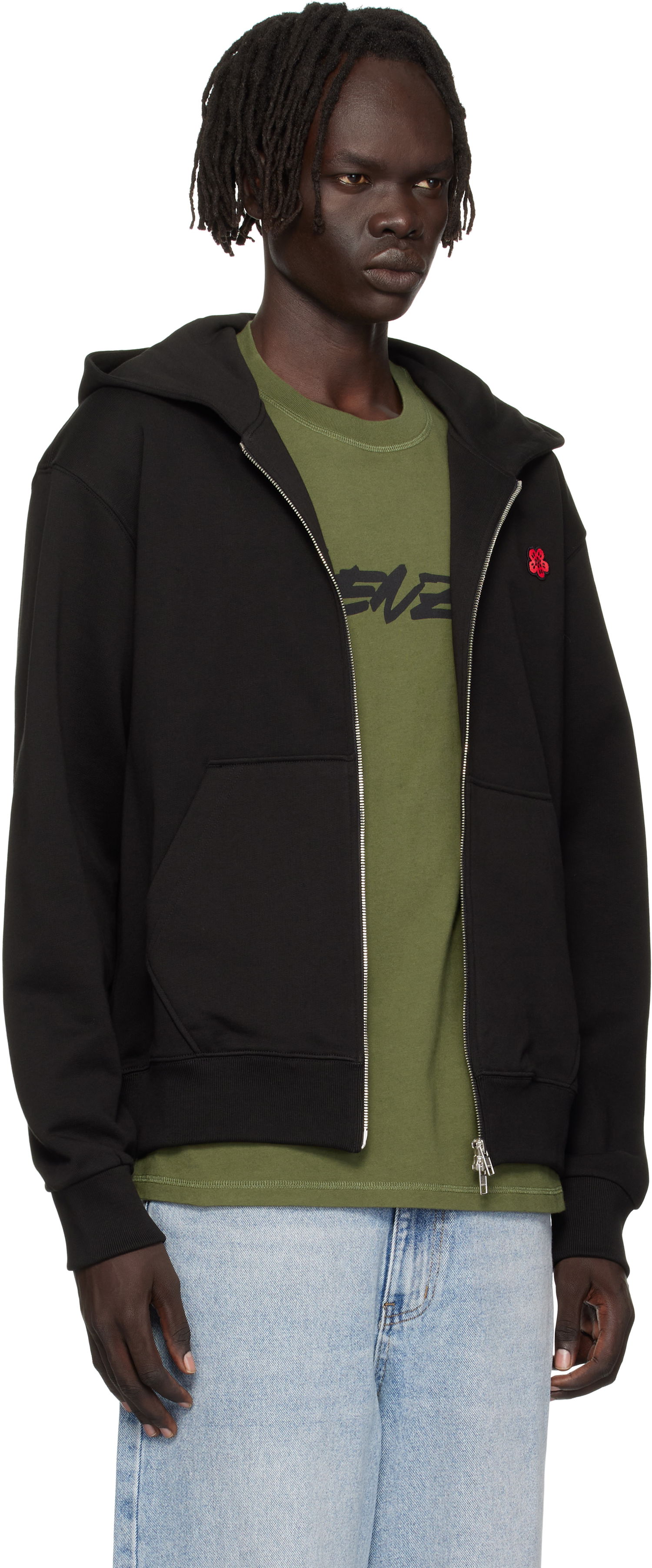 Sweatshirt KENZO Gray Paris 'Boke Flower' Hoodie Grå | FE65SW2254MF, 1
