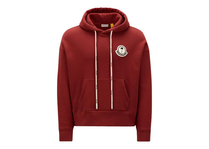 Sweatshirt Moncler x Palm Angels Logo Hoodie Bourgogne | H209L8G00007M2513470