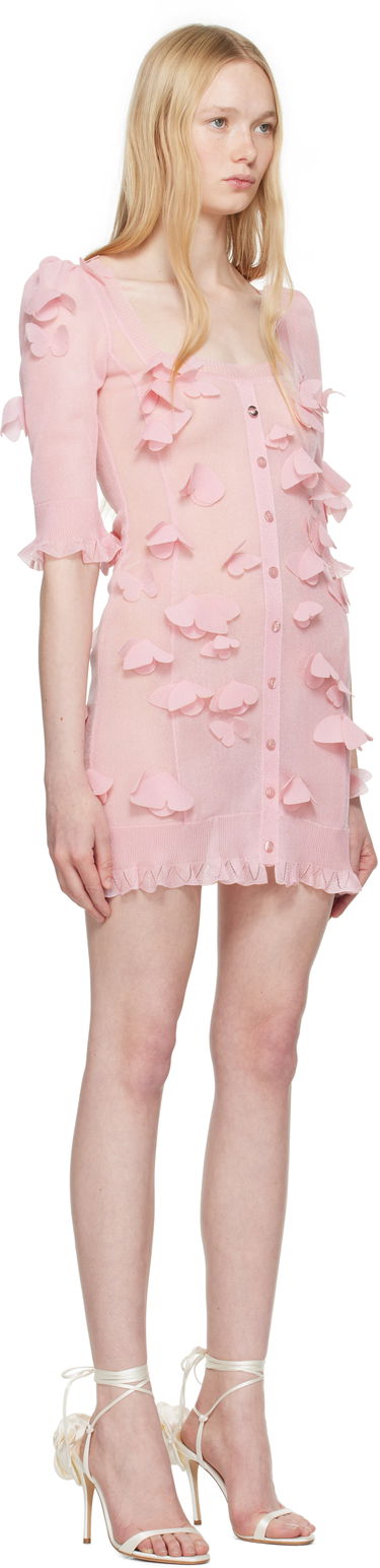 Kjole Coperni Coperni Knitted Butterfly Mini Dress Lyserød | COPML143Y3015, 1