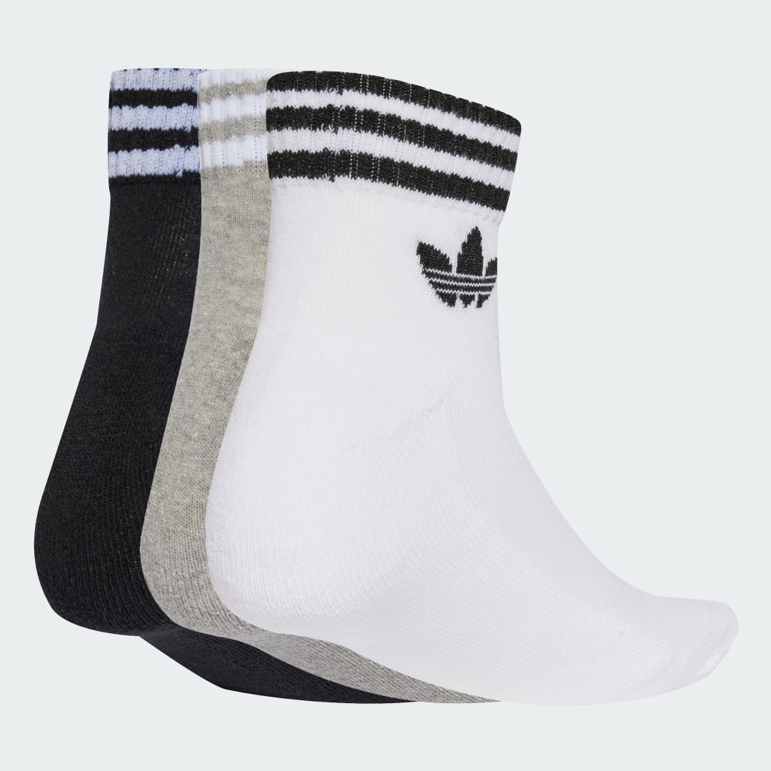 Sokker adidas Performance 3-Stripes Ankle Socks - 3 Pairs Grå | JV7437, 0
