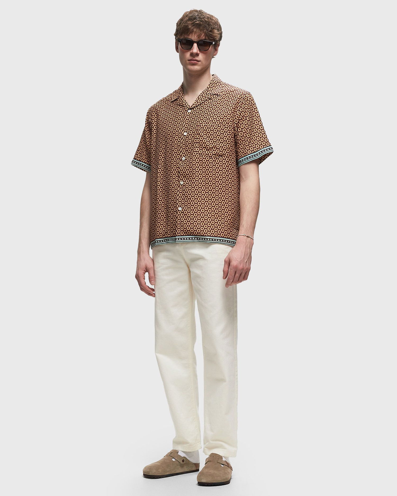 Skjorte Portuguese Flannel VERMON men Shortsleeves red in size:XXL Orange | SS24.0093-RED, 1
