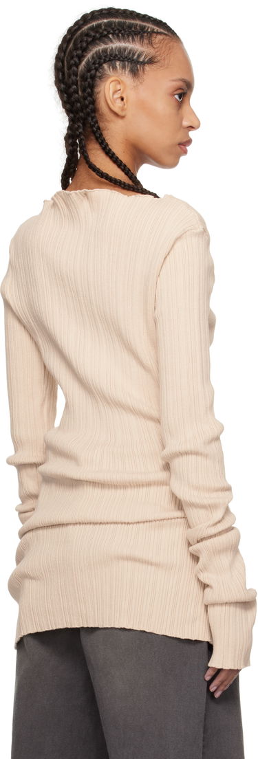 Sweater Entire Studios Entire Studios Arches Ribbed Knit Sweater Beige | ES2716BU, 2