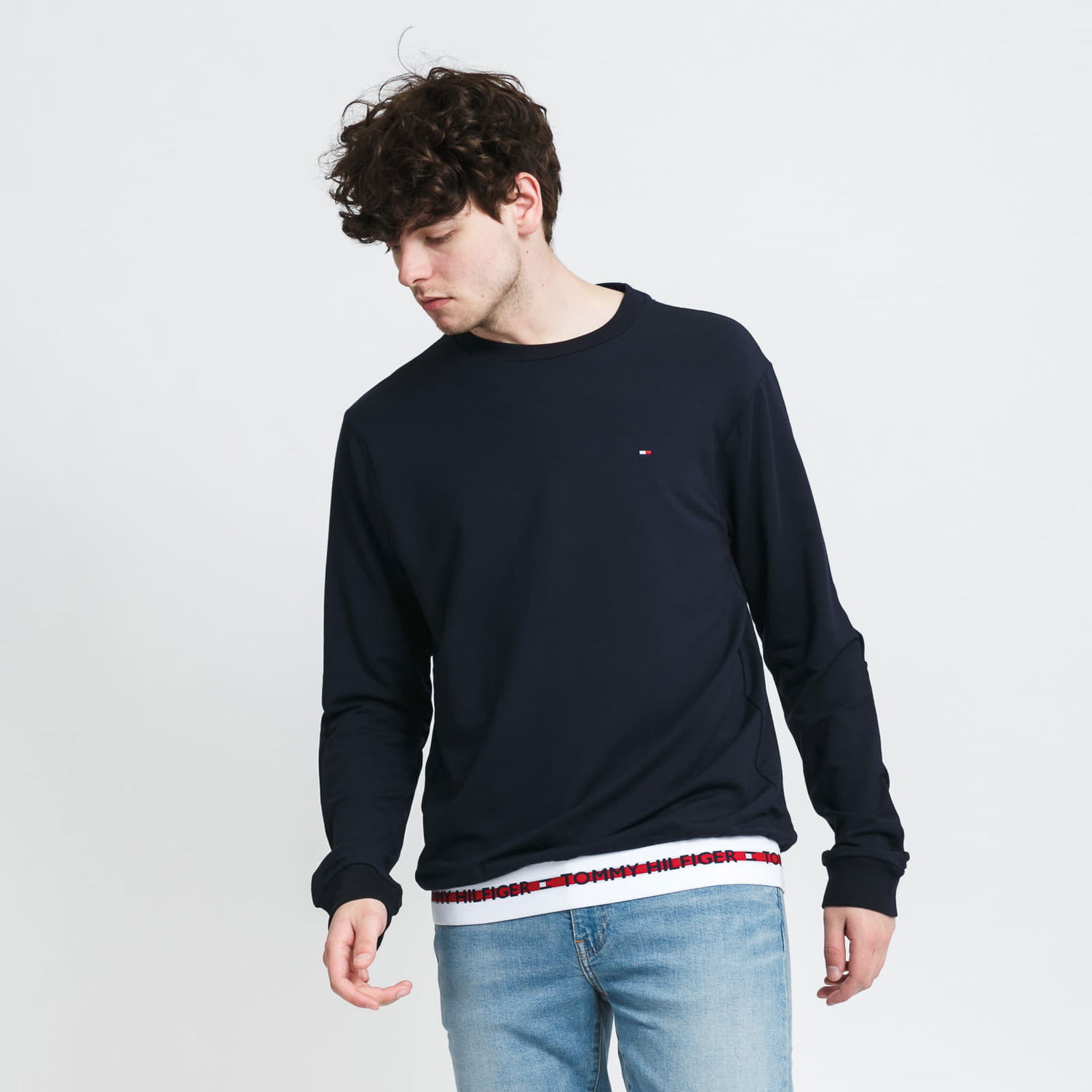 Sweatshirt Tommy Hilfiger HWK LongSleeve Track Top Mørkeblå | UM0UM01928DW5, 0