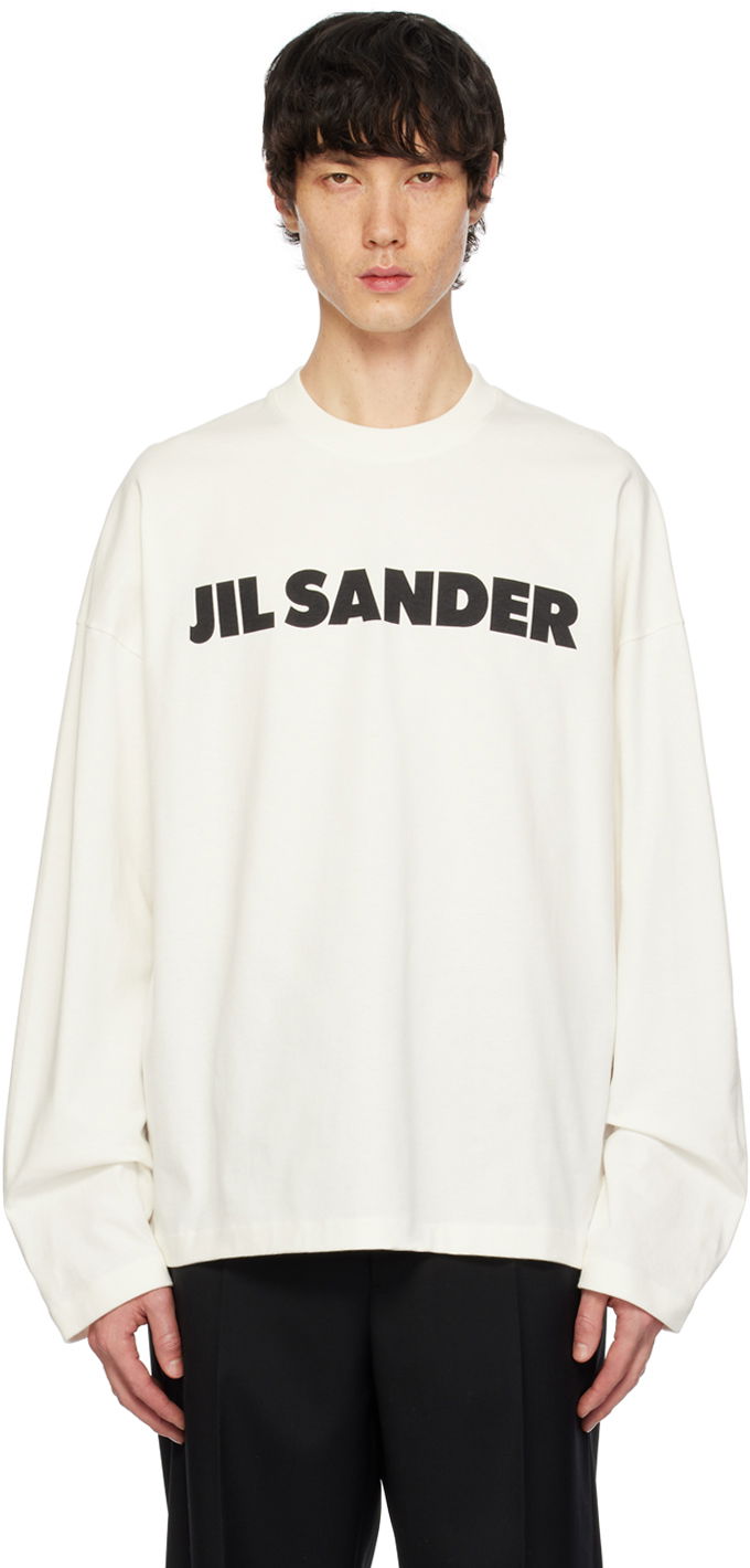 T-shirt Jil Sander Printed T-Shirt Hvid | J22GC0136_J45148