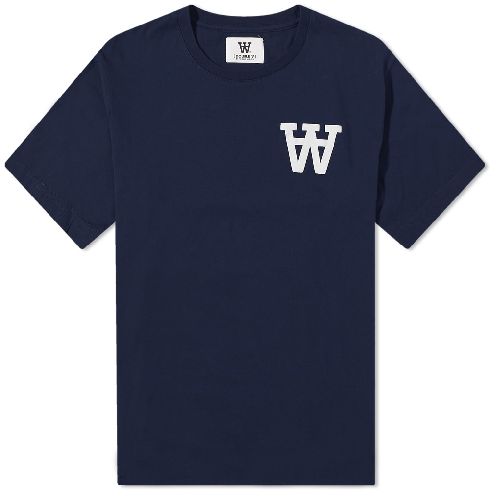 T-shirt WOOD WOOD AA Ace Tee Mørkeblå | 10245701-2222-7000, 0