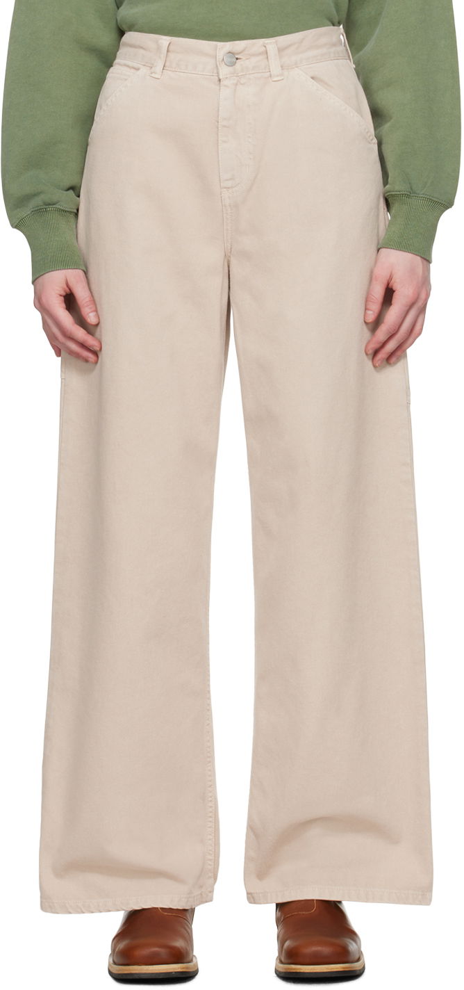 Bukser Carhartt WIP Work In Progress Trousers Beige | I033142 1YC4J