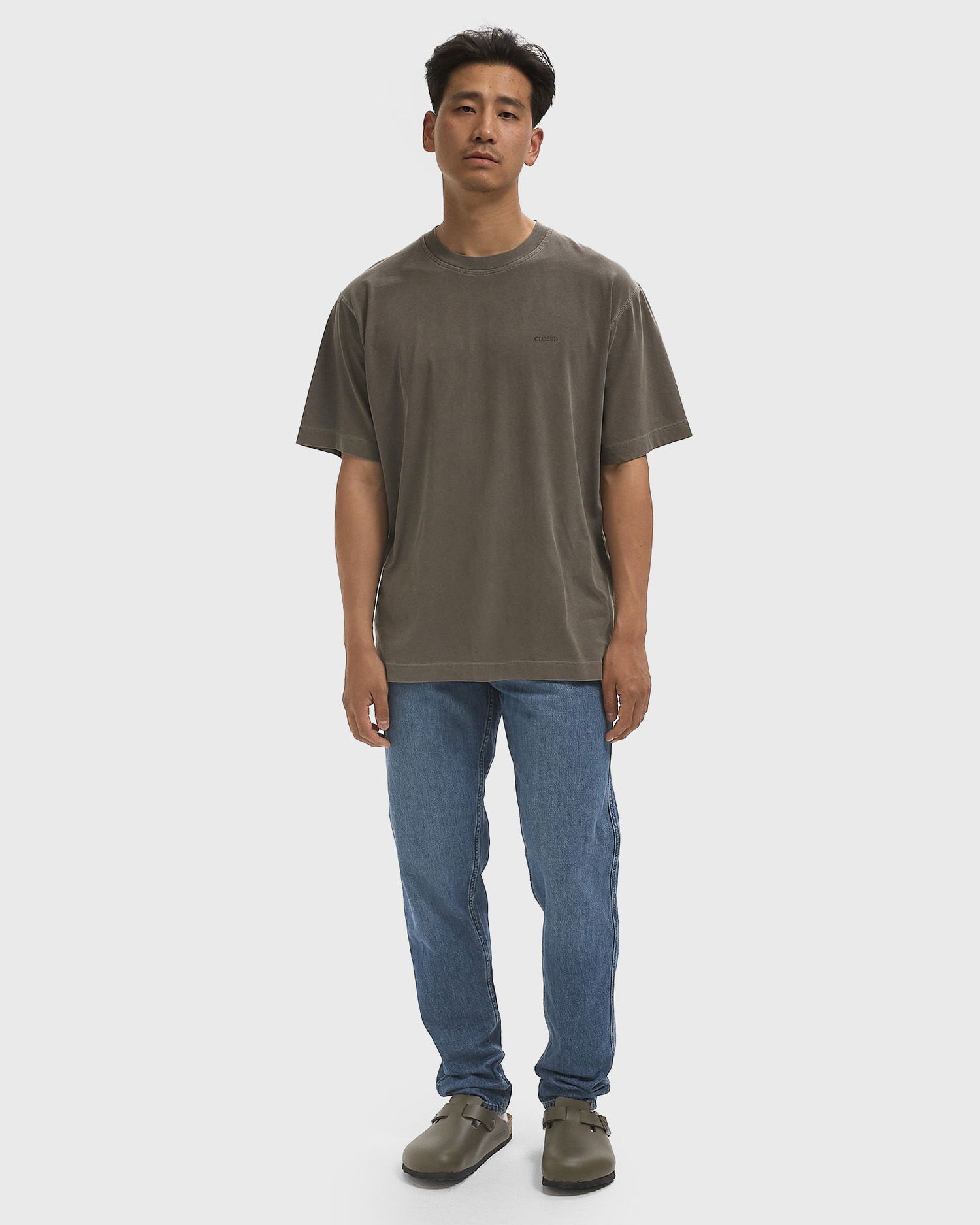 T-shirt CLOSED Men's T-Shirt Grå | C85452-44H-AM-694, 1