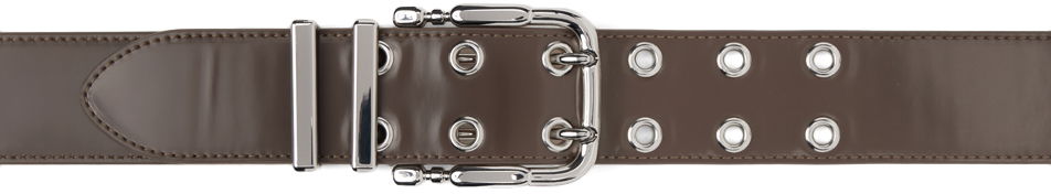 Bælter BY FAR Duo Grommet Leather Belt Brun | 23CADUSLBLSPS, 0
