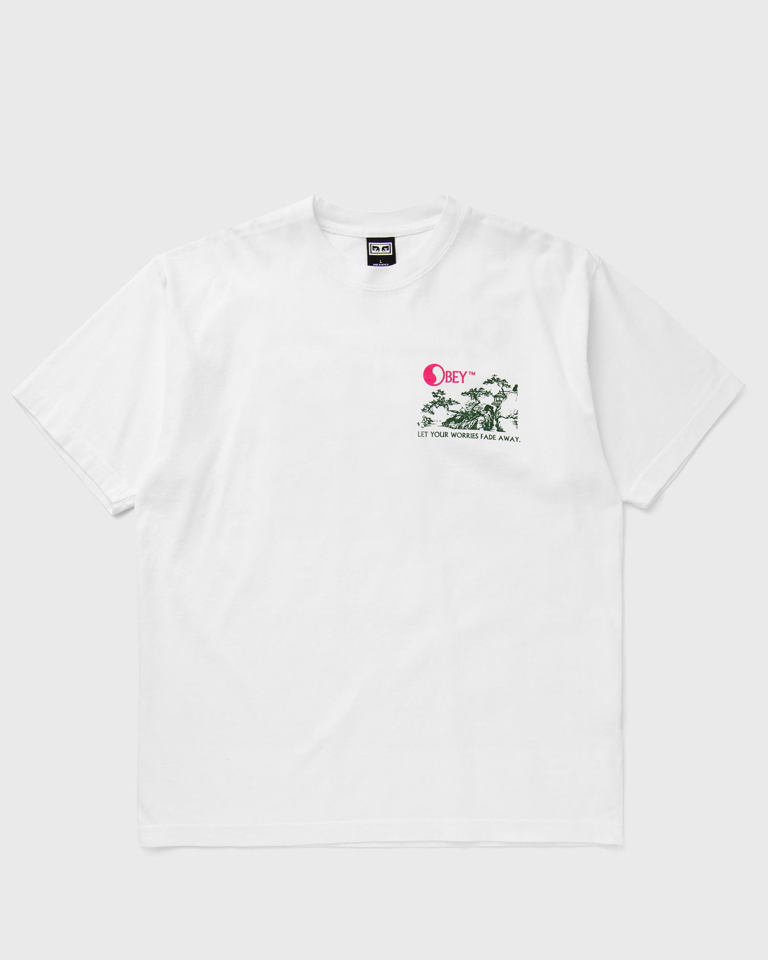 T-shirt OBEY let your worries fade away Hvid | 166913721-WHT, 0