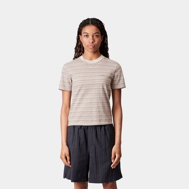 T-shirt Carhartt WIP Carhartt WIP Women's S/S Gellar Stripe T-Shirt Beige | I035143_5, 0