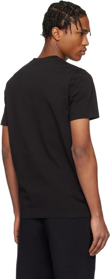 T-shirt Moncler Moncler Flocked Logo Cotton T-Shirt Sort | K10918C000758390T, 2