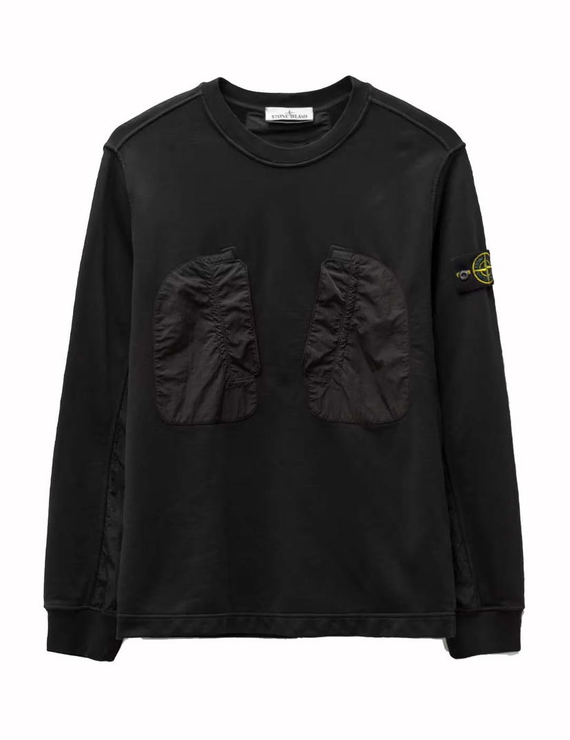 Sweater Stone Island Felpa Crewneck Sort | 781563954.V0029