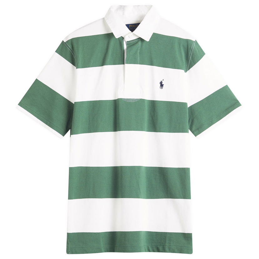 Polo skjorte Polo by Ralph Lauren Ralph Lauren Short Sleeve Rugby Polo Shirt, Large Grøn | 710964538002