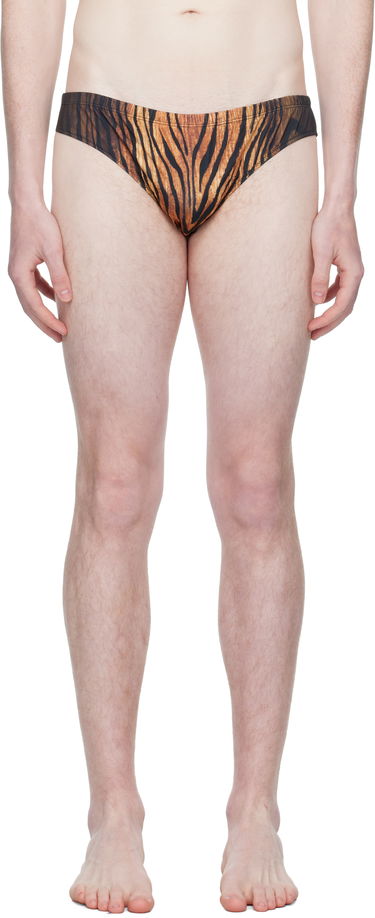 Badetøj Jean Paul Gaultier Jean Paul Gaultier 'The Wood' Swim Briefs Brun | 25/03-M-SW072-J009P-0060, 0