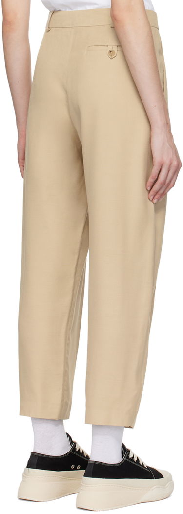 Bukser Stella McCartney Stella McCartney Tapered Trousers Beige | 5919643DU701, 2
