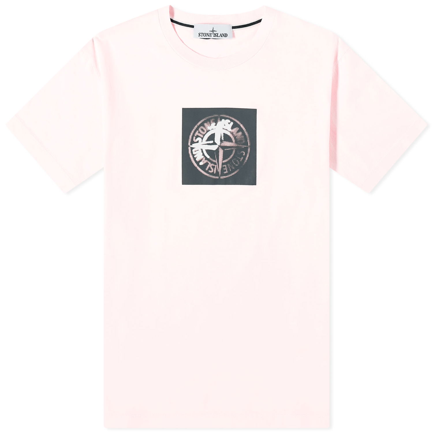 T-shirt Stone Island Institutional One Badge Print T-Shirt Lyserød | 80152NS83-V0080, 0