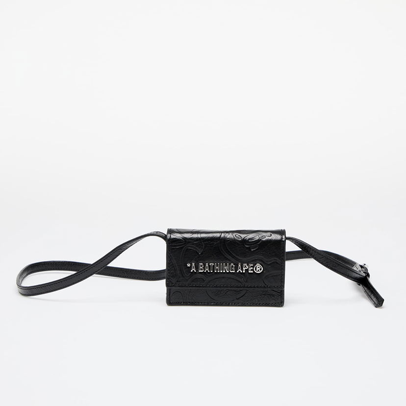Tegnebog BAPE A BATHING APE Mini Wallet Black Universal Sort | 001SGK801306M BLK