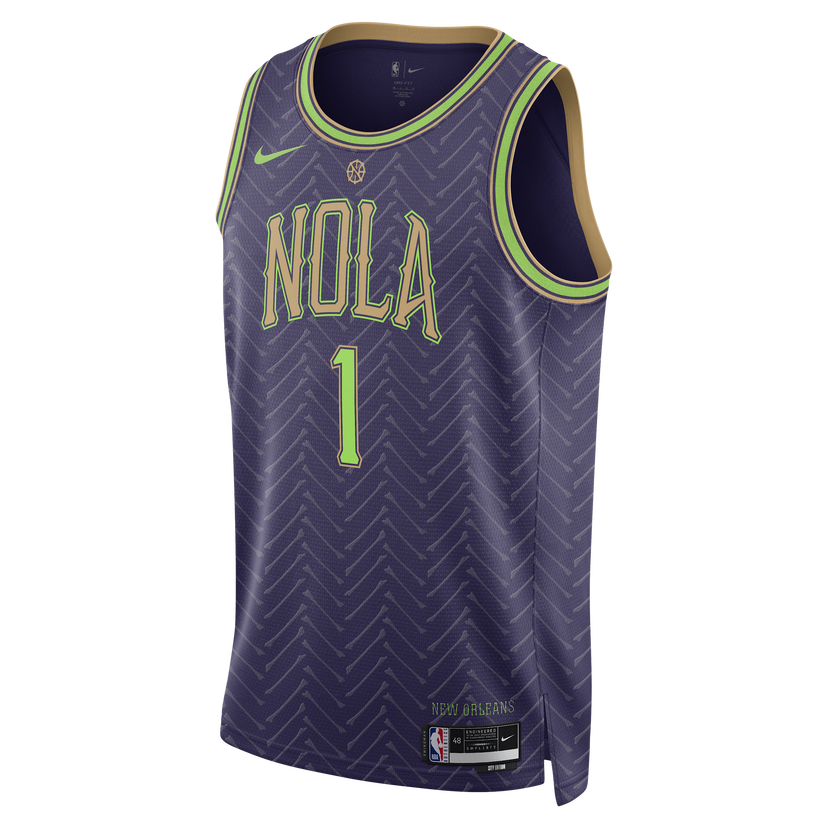 Jersey Nike Swingman Zion Williamson City Edition Jersey Lilla | FQ4351-537