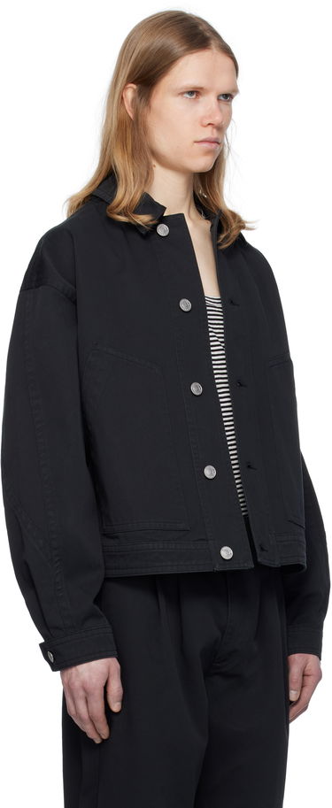 Jakke ISABEL MARANT Isabel Marant Forest Cropped Denim Jacket Sort | VE0277HA-C2G02H, 1