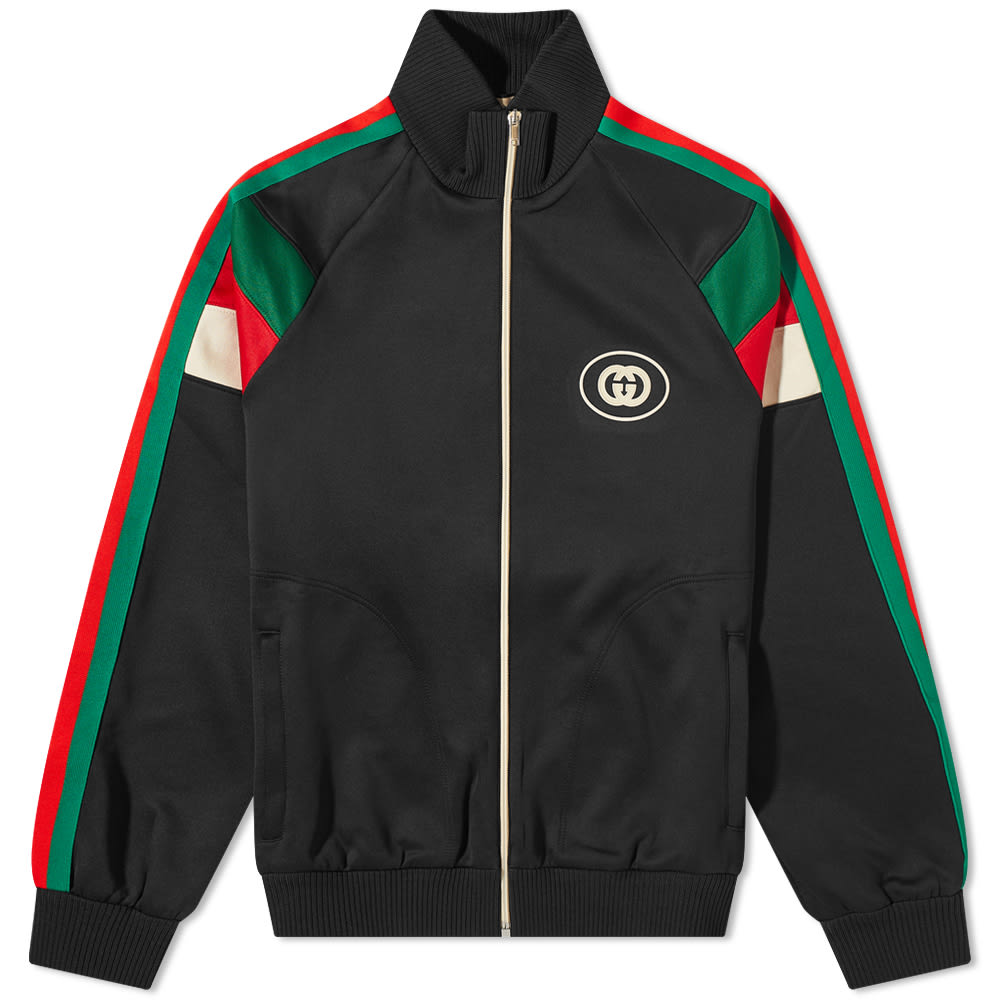 Jakke Gucci Oval Logo Track Jacket Sort | 698448-XJEEP-1152, 0