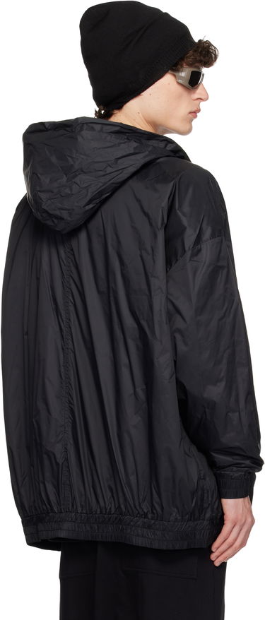 Vindjakke Rick Owens Rick Owens Champion Edition Jumbo Jason's Hoodie Sort | CM01E1661 CHNY NYLON, 2
