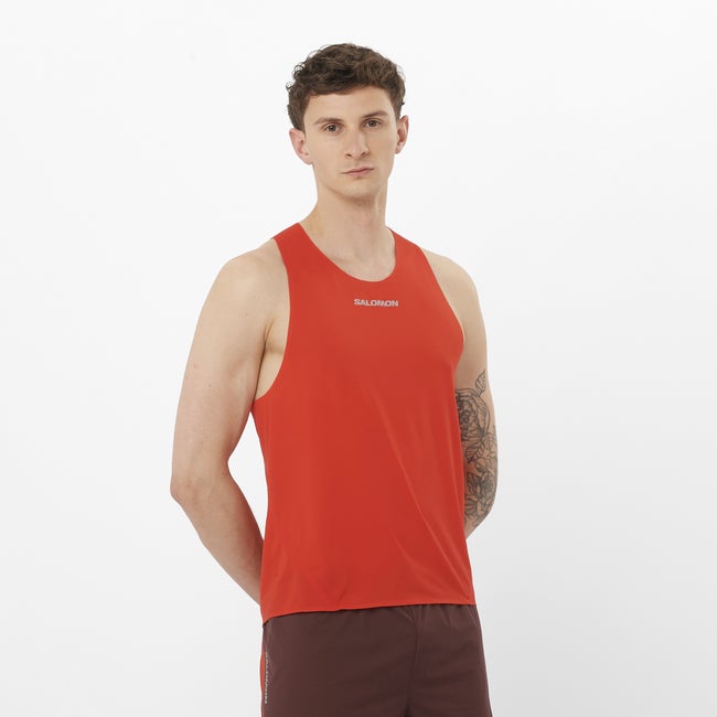 Tanktop Salomon S/LAB Speed Tank Top Rød | LC2693800, 0