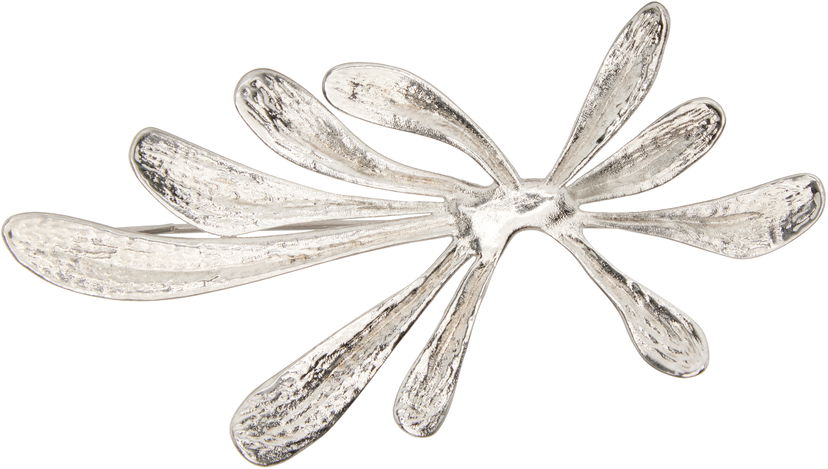 Stift Dries Van Noten Dries Van Noten Textured Organic Floral Pin Metalisk | 252-028203-083