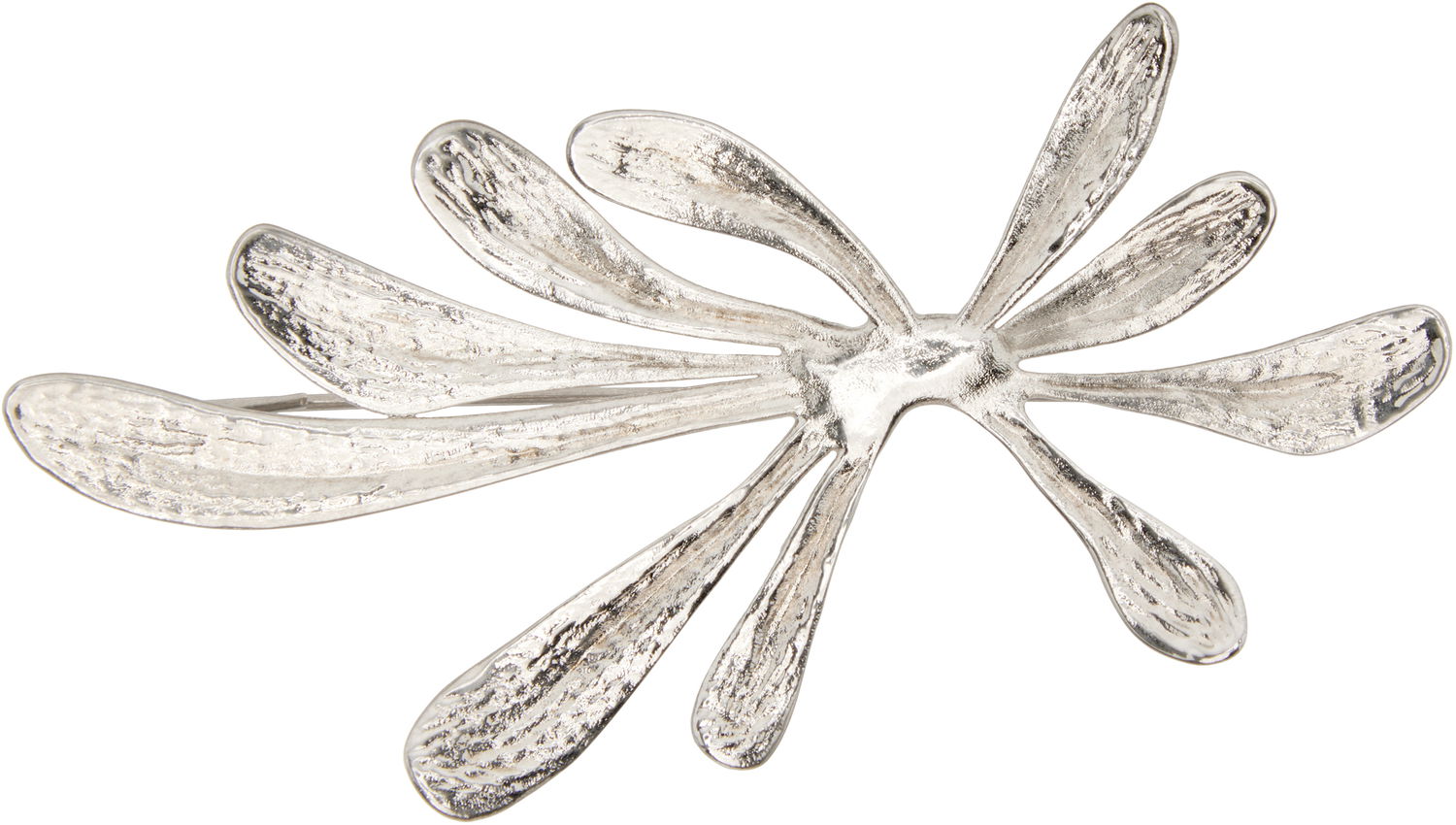 Stift Dries Van Noten Dries Van Noten Textured Organic Floral Pin Metalisk | 252-028203-083, 0