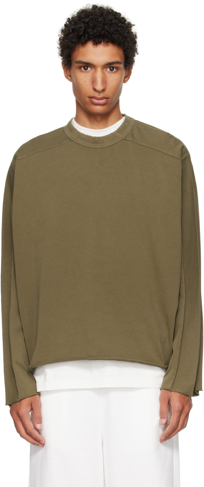 T-shirt Entire Studios Entire Studios Heavy Long Sleeve T-Shirt Grøn | ES2486MI