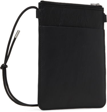 Skuldertaske Y-3 Y-3 Leather Crossbody Pouch Sort | JD2914, 2