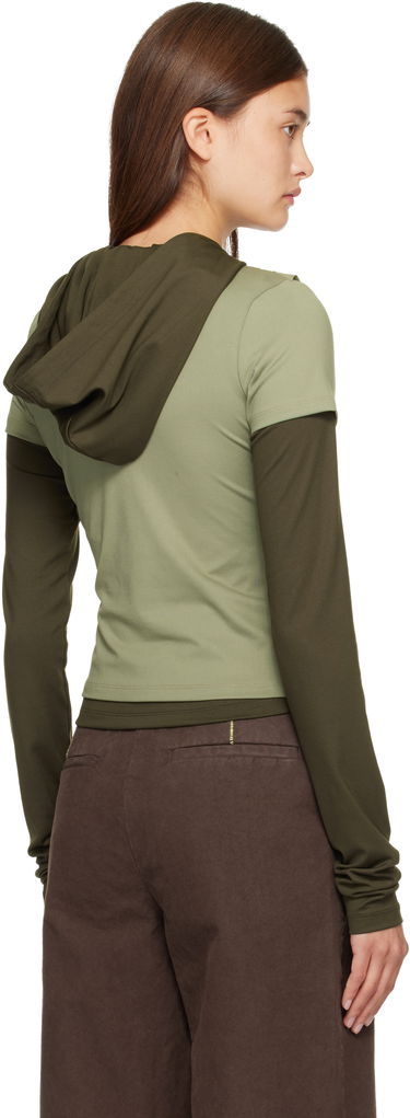 Træningsdragt Andersson Bell Andersson Bell Gathered Jersey Hoodie & T-shirt Set Grøn | atb1395w, 2