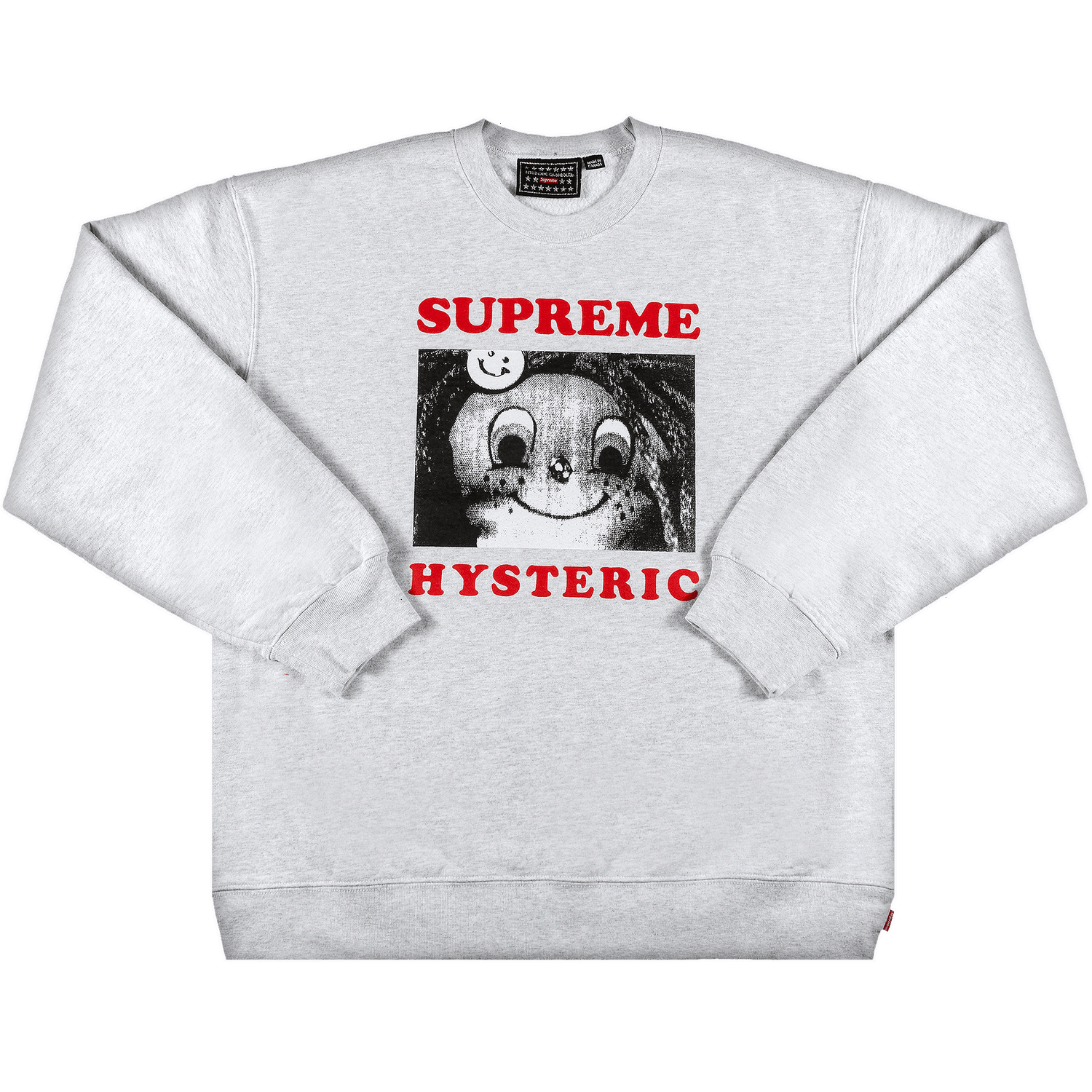 Sweatshirt Supreme Hysteric Glamour x Crewneck Grå | SS21SW77 ASH GREY, 0