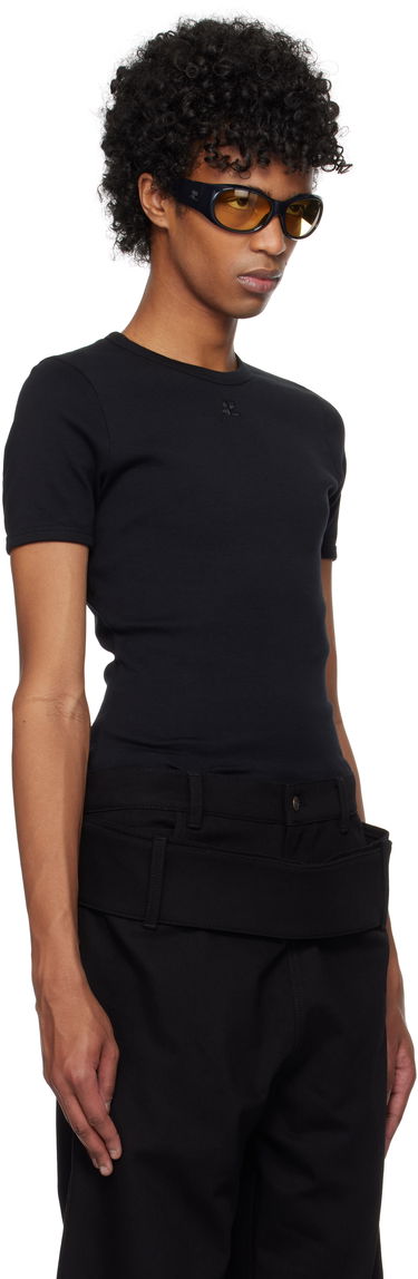 T-shirt Courrèges Courrèges Signature T-Shirt Sort | 125JTS020JS0203, 1