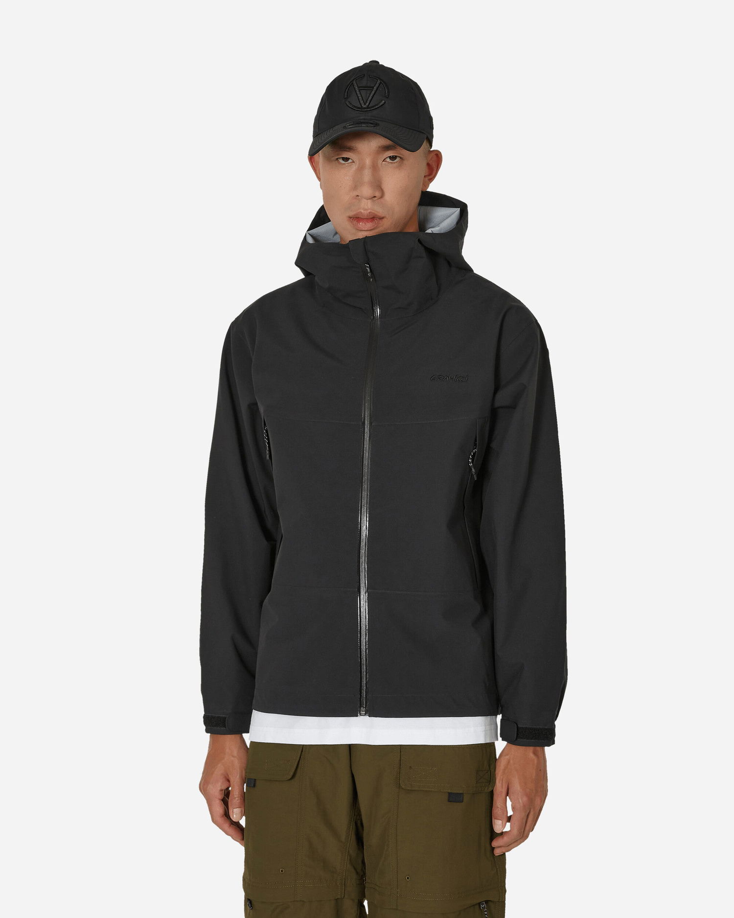 Vindjakke GRAMICCI Waterproof Hooded Jacket Sort | G3FU-J038 BLACK, 0