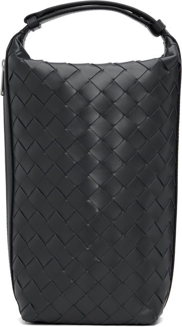Tegnebog Bottega Veneta Bottega Veneta Intrecciato Vertical Wallace Leather Pouch Sort | 826765V2HL02077, 0