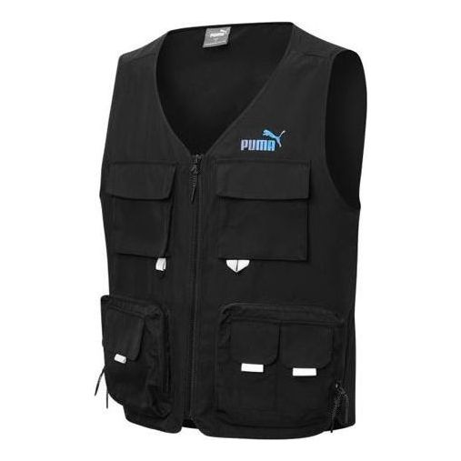 Vest Puma Woven Utility Vest Sort | 537224-01