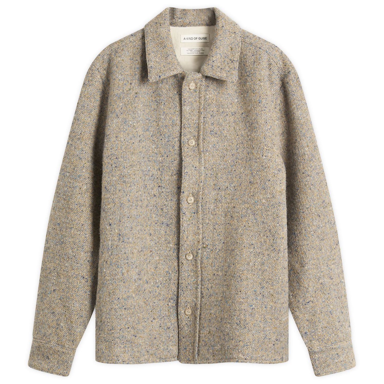 Jakke A Kind of Guise Cullu Speckled Tweed Overshirt Flerfarvet | 157-14804-626, 1