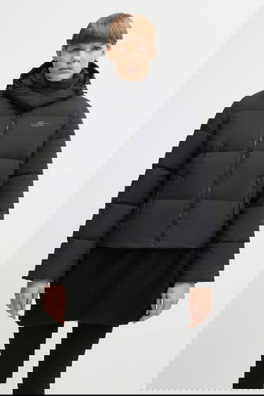 Puffer jakke Lacoste Hooded Puffer Jacket Sort | BF3262, 0