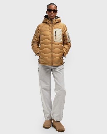 Puffer jakke Peak Performance HeliuUtility Down Hood Jacket Beige | G79847100, 2