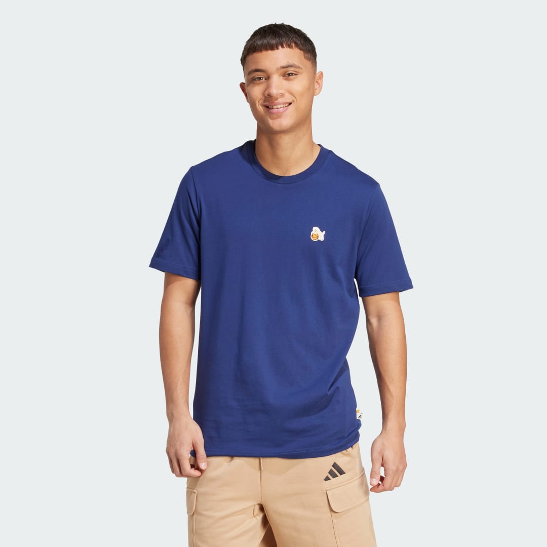 T-shirt adidas Performance Basketball Ghost Graphic Tee Blå | JZ7446, 0
