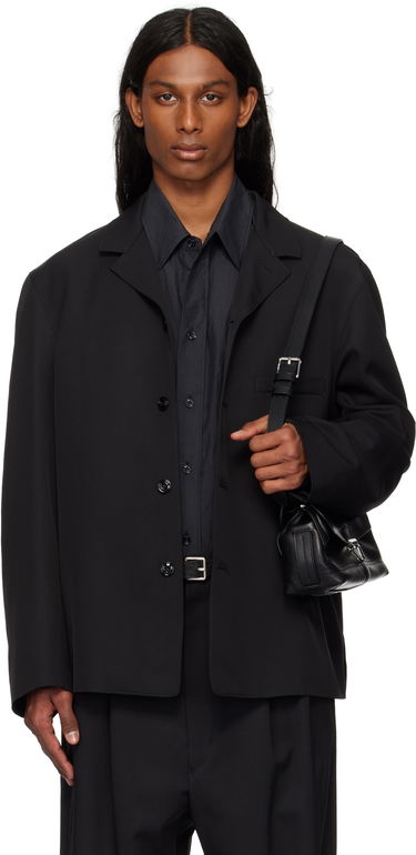 Jakke LEMAIRE Lemaire Tailored Shirt Jacket Sort | JA1064 LF1362, 0