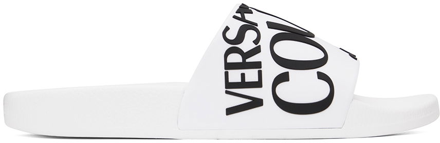 Sneakers og sko Versace Jeans Couture Logo Slides "White" Hvid | E75YA3SQ1_E71352, 0