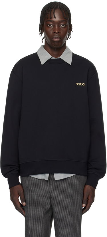 Sweatshirt A.P.C. Boxy Sweatshirt with Logo Sort | COHGO-H27916, 0