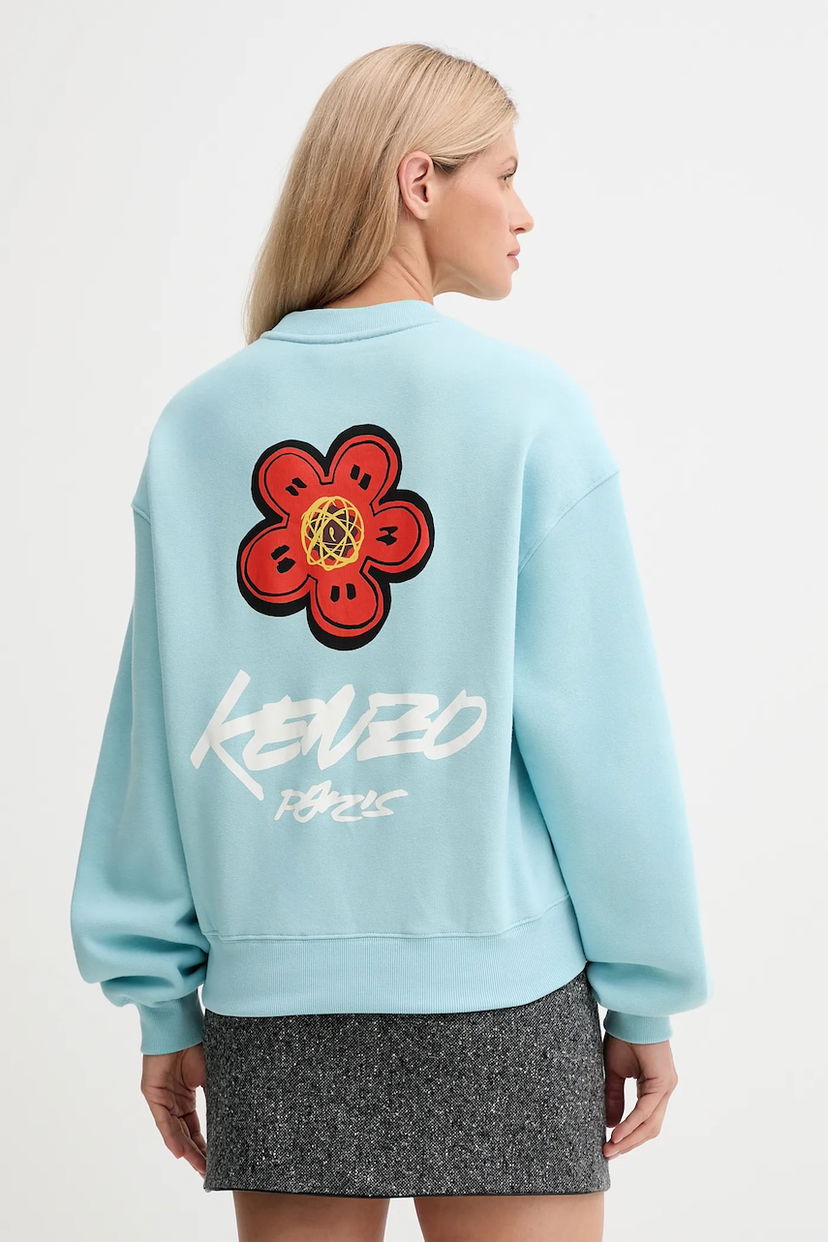 Sweatshirt KENZO Kenzo x Futura Graphic Print Sweatshirt Blå | FF62SW4504MB