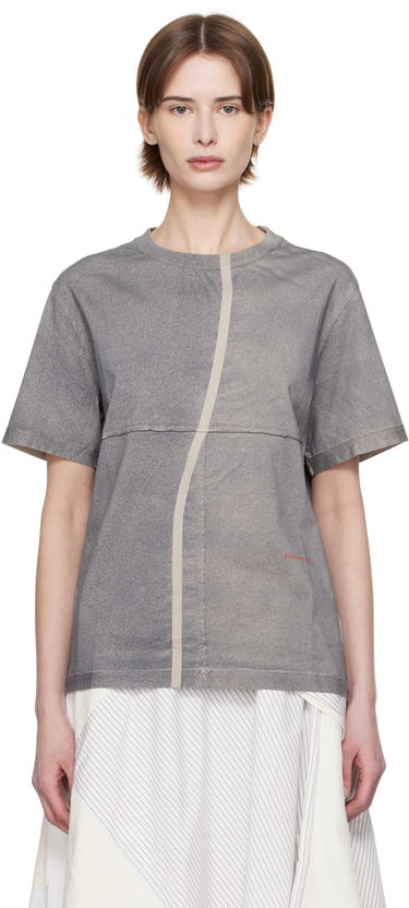 T-shirt Eckhaus Latta Eckhaus Latta Lapped T-Shirt Grå | 301-EL-PS25-S -, 0