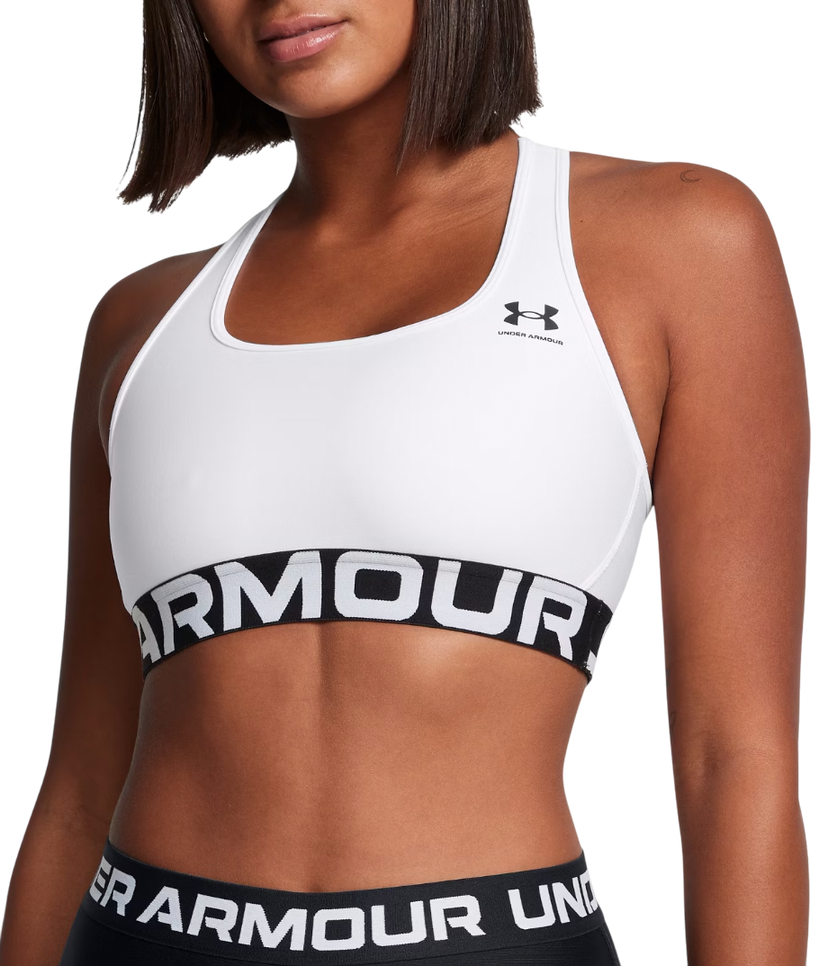 Bh Under Armour UA HG Mid Branded Sports Bra Hvid | 1383544-100